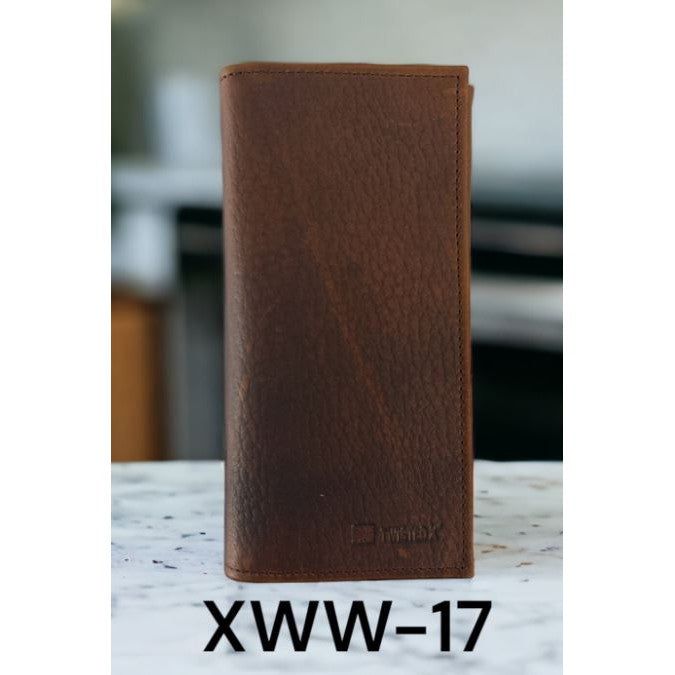 Twisted X Elephant Embossed Trifold Wallet - Brown
