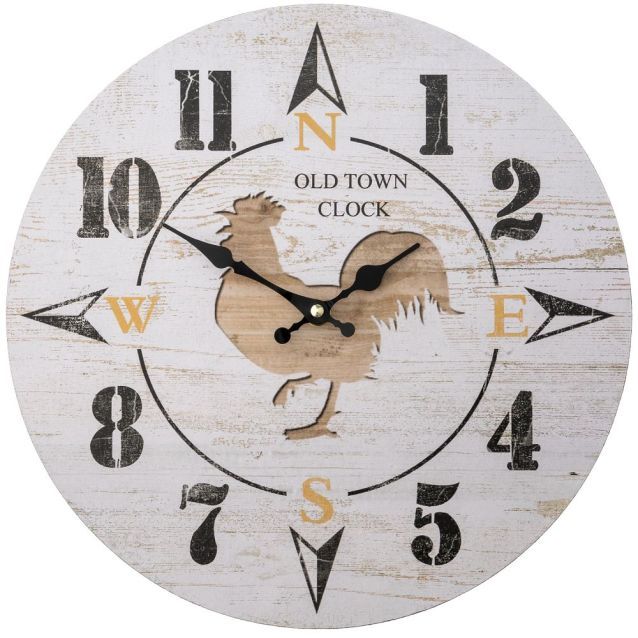 Tough 1 Rustic Wall Clock - Rooster