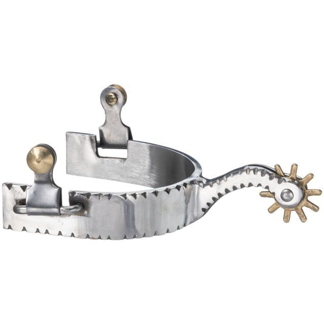 Tough1 Mens Etched Show Spurs