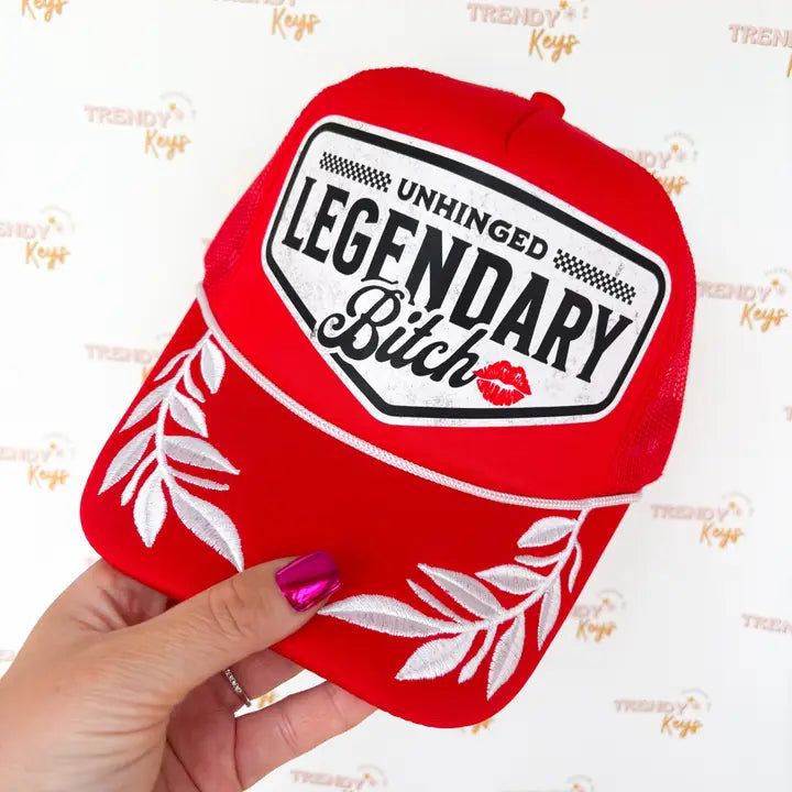 TrendyKeys Unhinged Legendary Bitch- Red