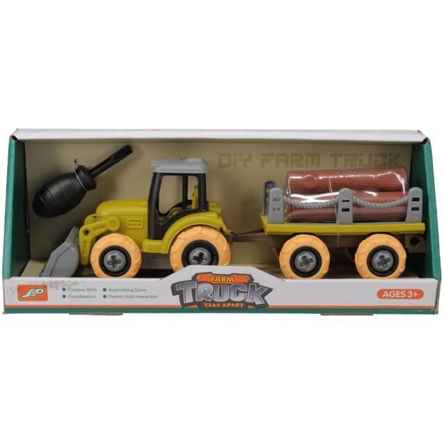 Truck &amp; Combine DIY Set -Tractor &amp; Wagon