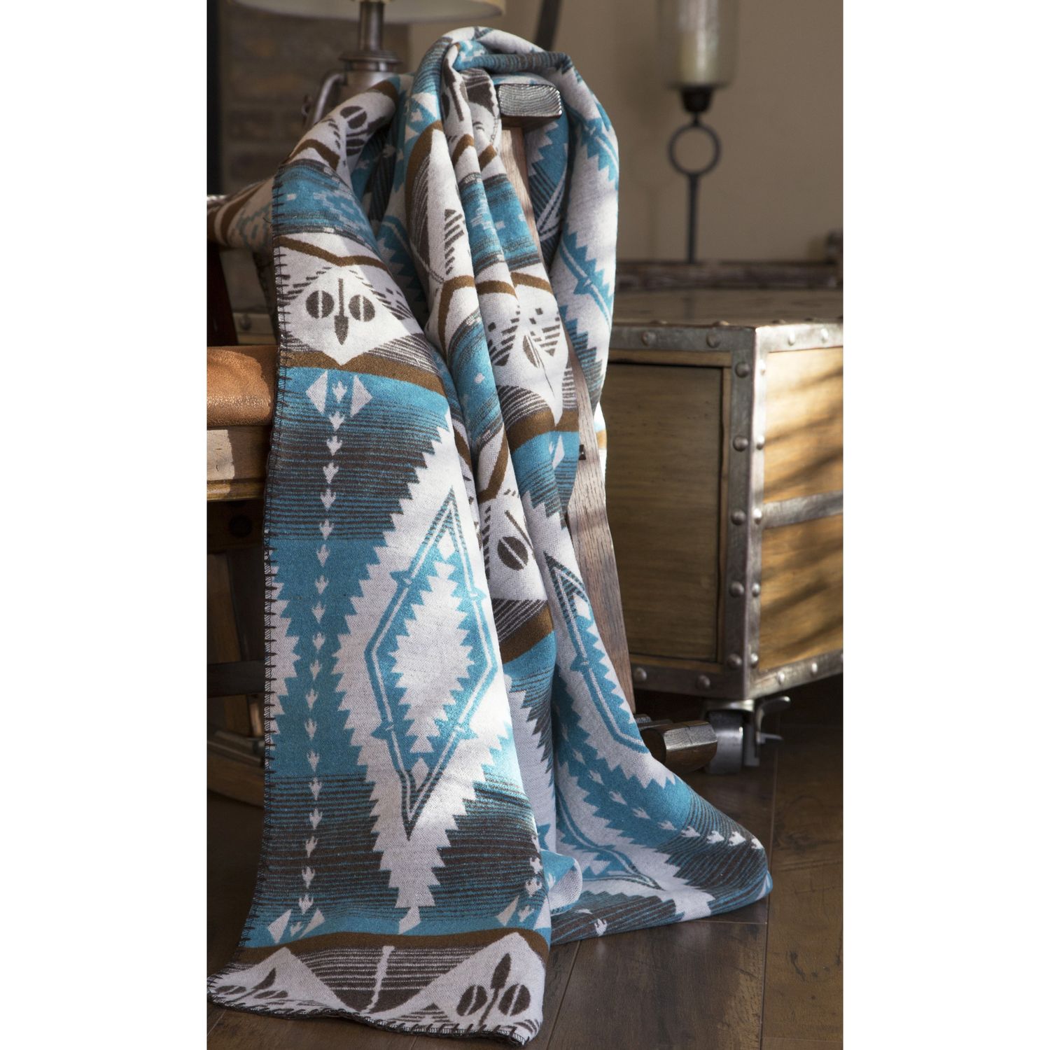 Turquoise Earth Blanket Throw