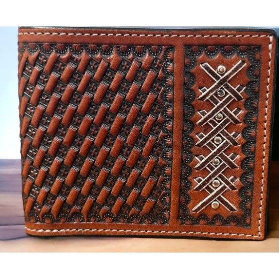 Twisted X - Rawhide Weave Trifold Wallet - Brown