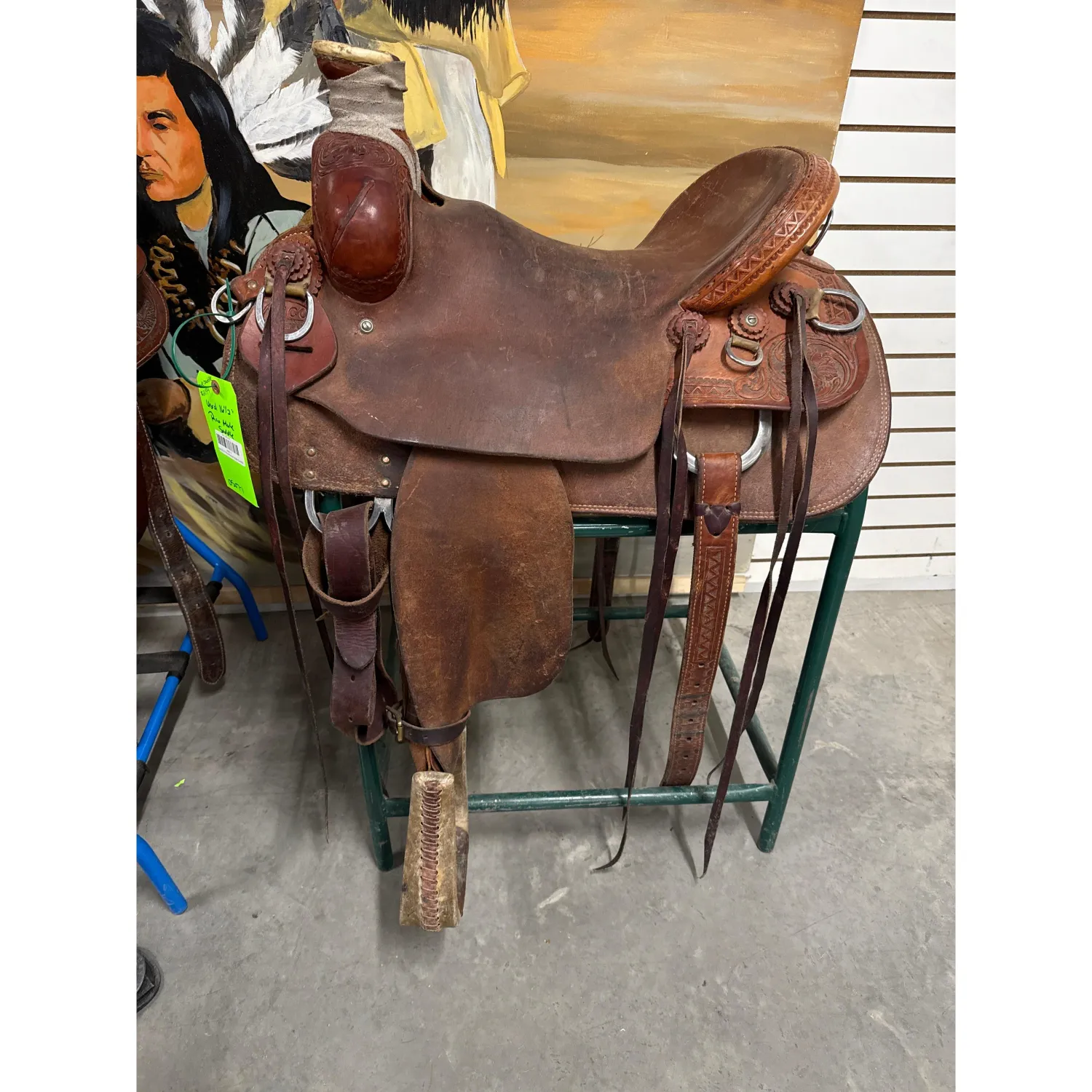 Used 16.5" Rico Ranch Mule Saddle