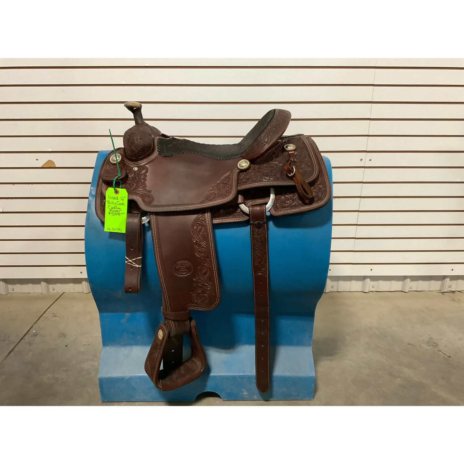Used 16” Billy Cook Custom Rope Saddle