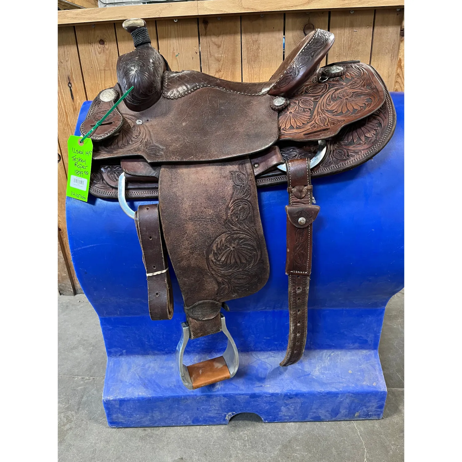 Used Teskey 14.5" Rope Saddle