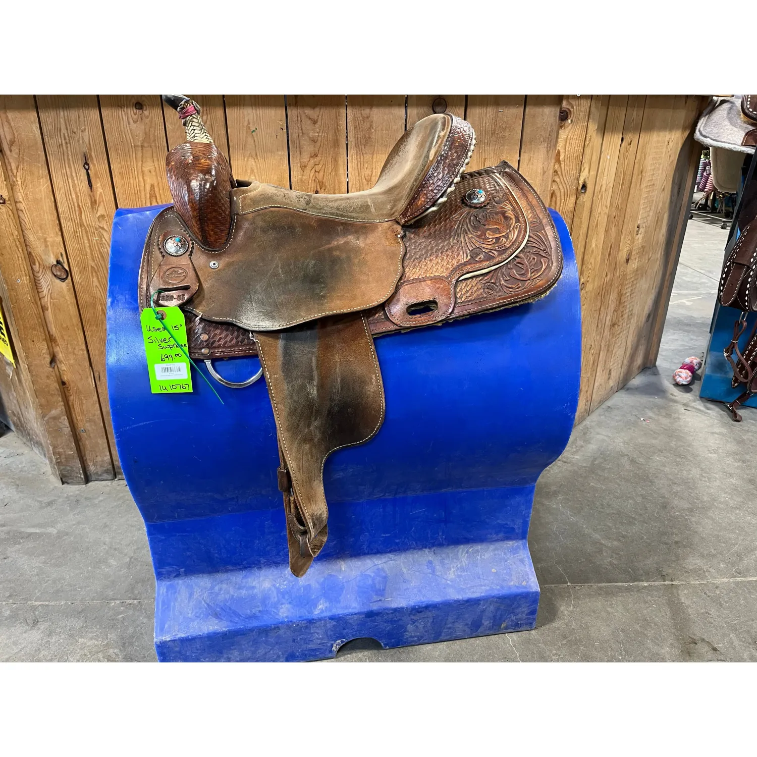 Used Silver Supreme 15" Barrel Saddle