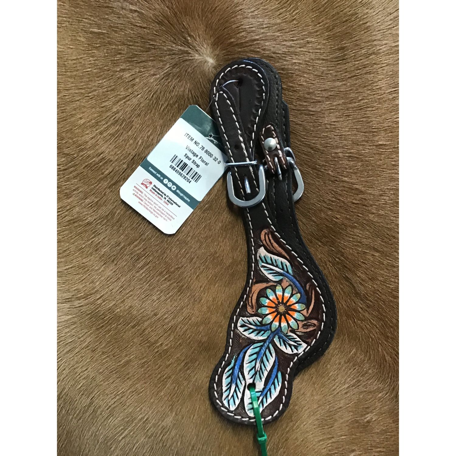 Tough 1 Vintage Floral Spur Straps