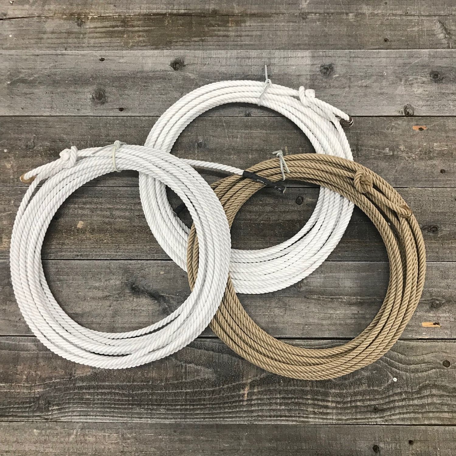 Uoza Black Label 4-Strand 10mm x 40' Poly Ranch Rope - Tan