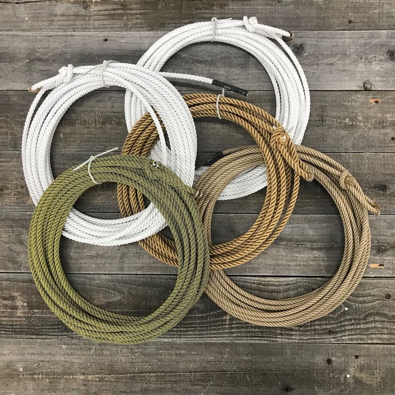 Uoza Black Label 3-Strand 10.5mm x 40' Poly Ranch Rope - Gold/White