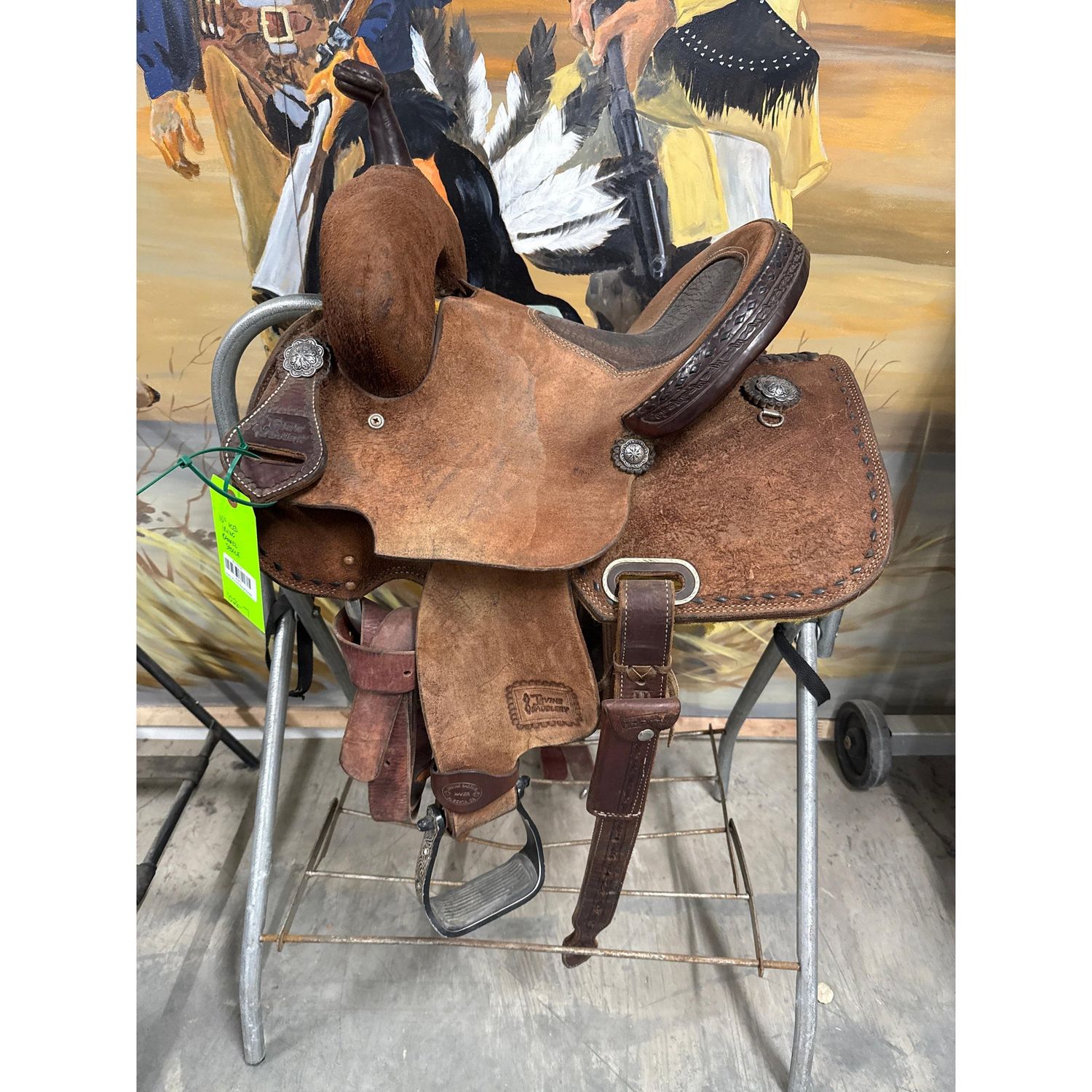 Used 12" Irvine Barrel Saddle-1