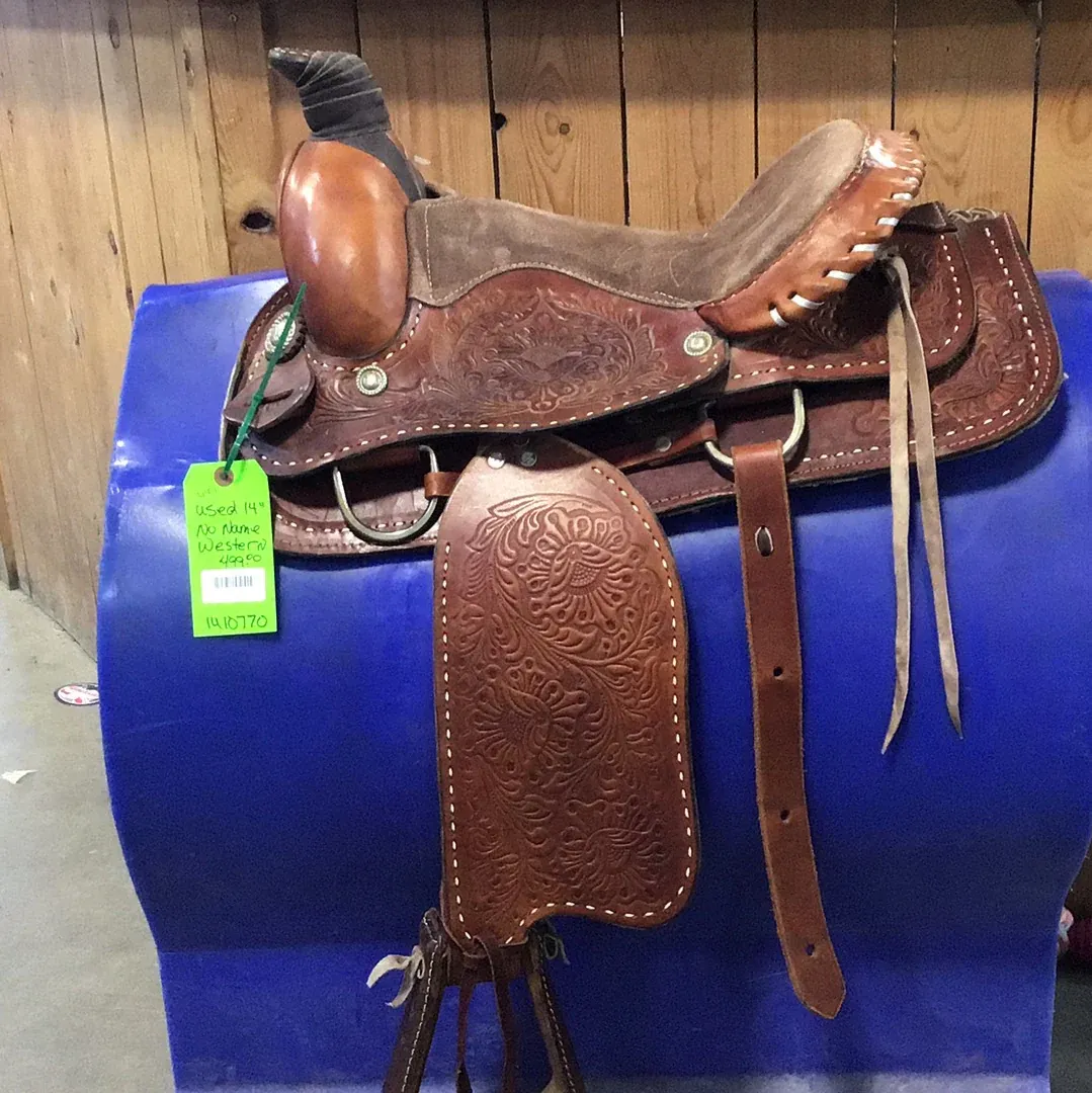 Used 14" No Name Western Saddle