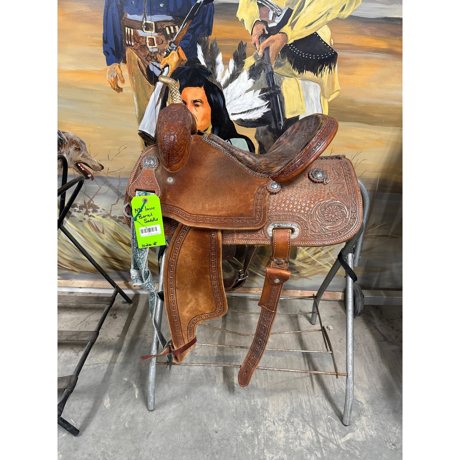 Used 14.5" Irvine Barrel Saddle