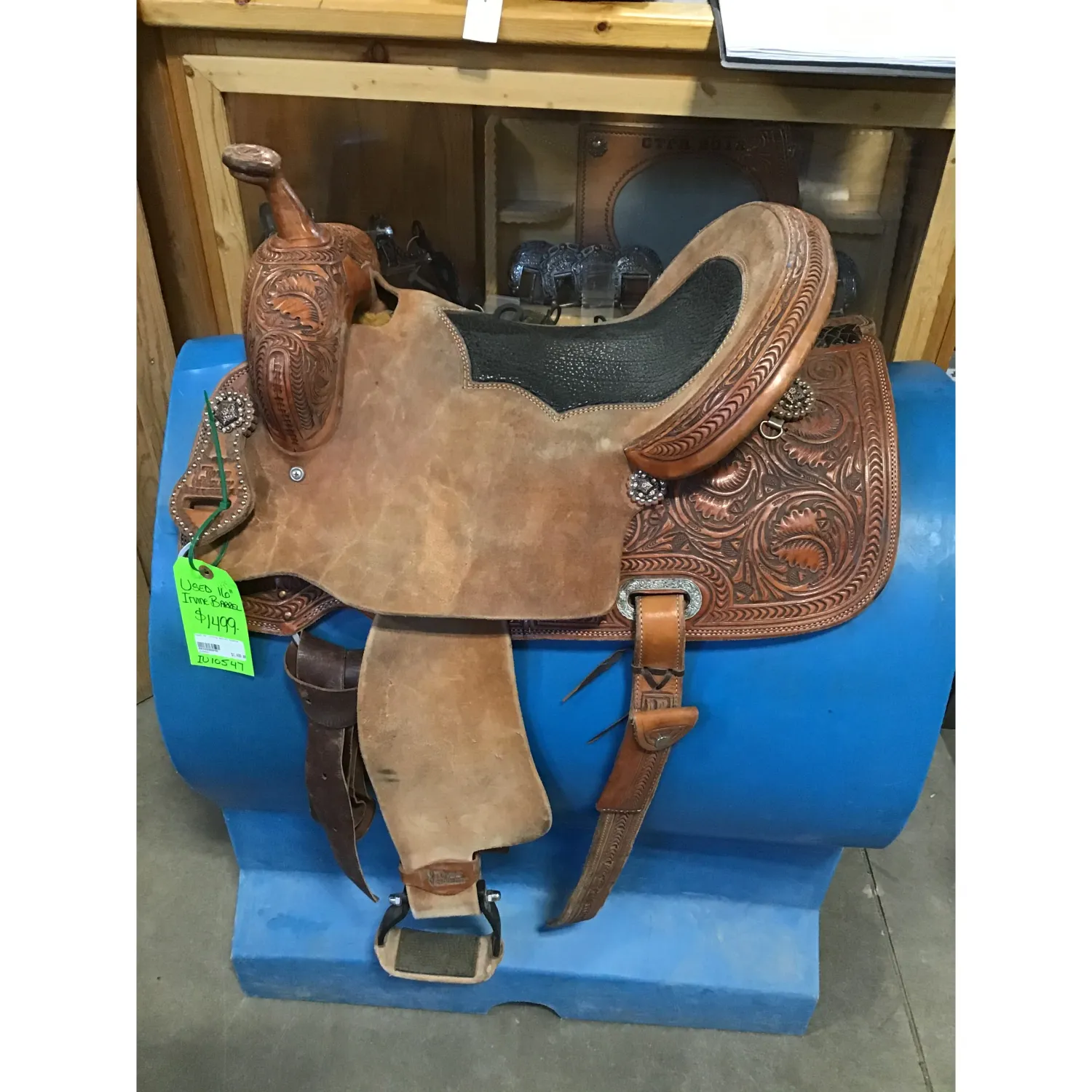 Used 16" Irvine Barrel Saddle