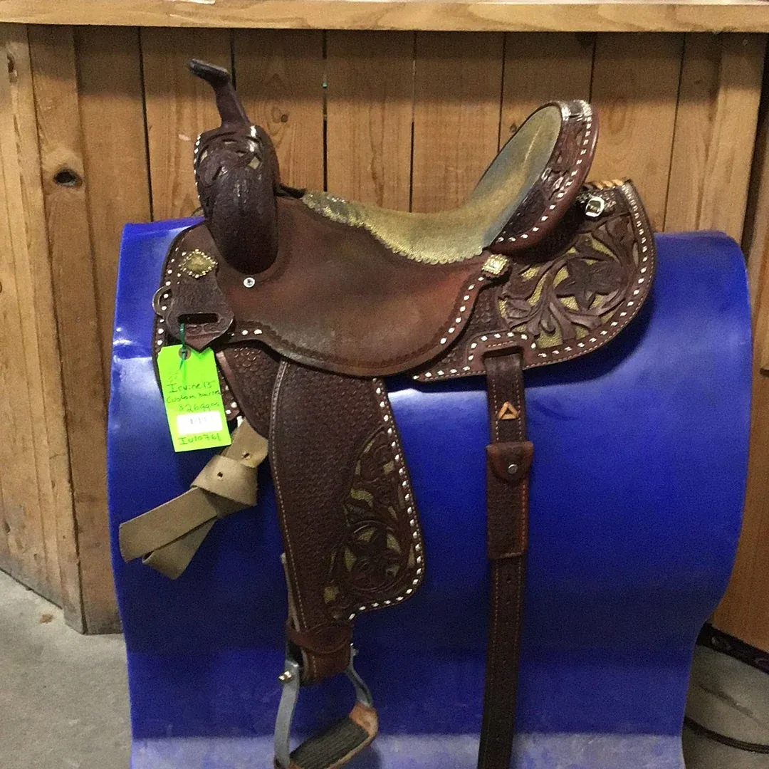 Used Irvine 13" Double J Barrel Saddle