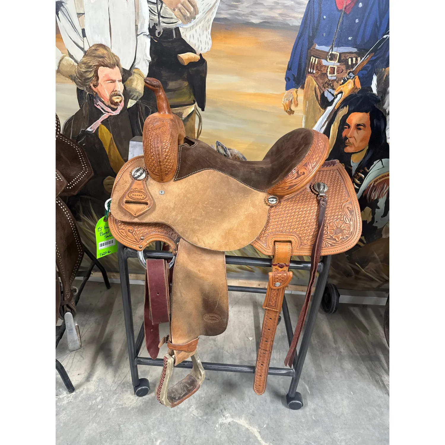 Used 15" Irvine Barrel Saddle
