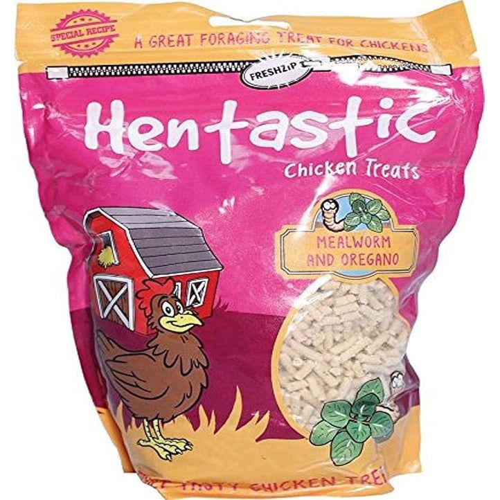 Unipet Hentastic Dried Mealworm &amp; Oregano Ziplock Package 16oz