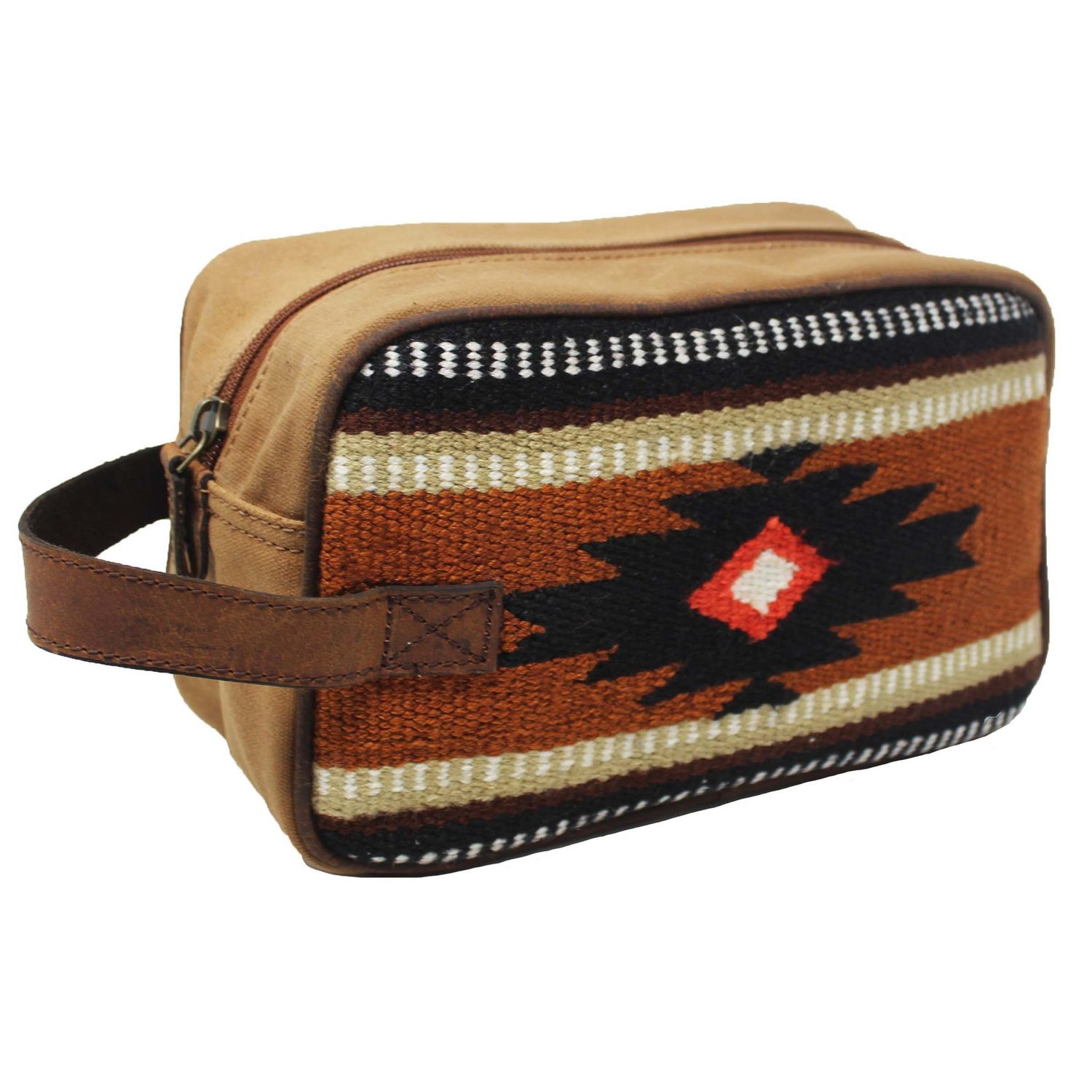 Unisex Western Toiletry Dopp Kit Cosmetic Travel Bag - Aztec Pattern