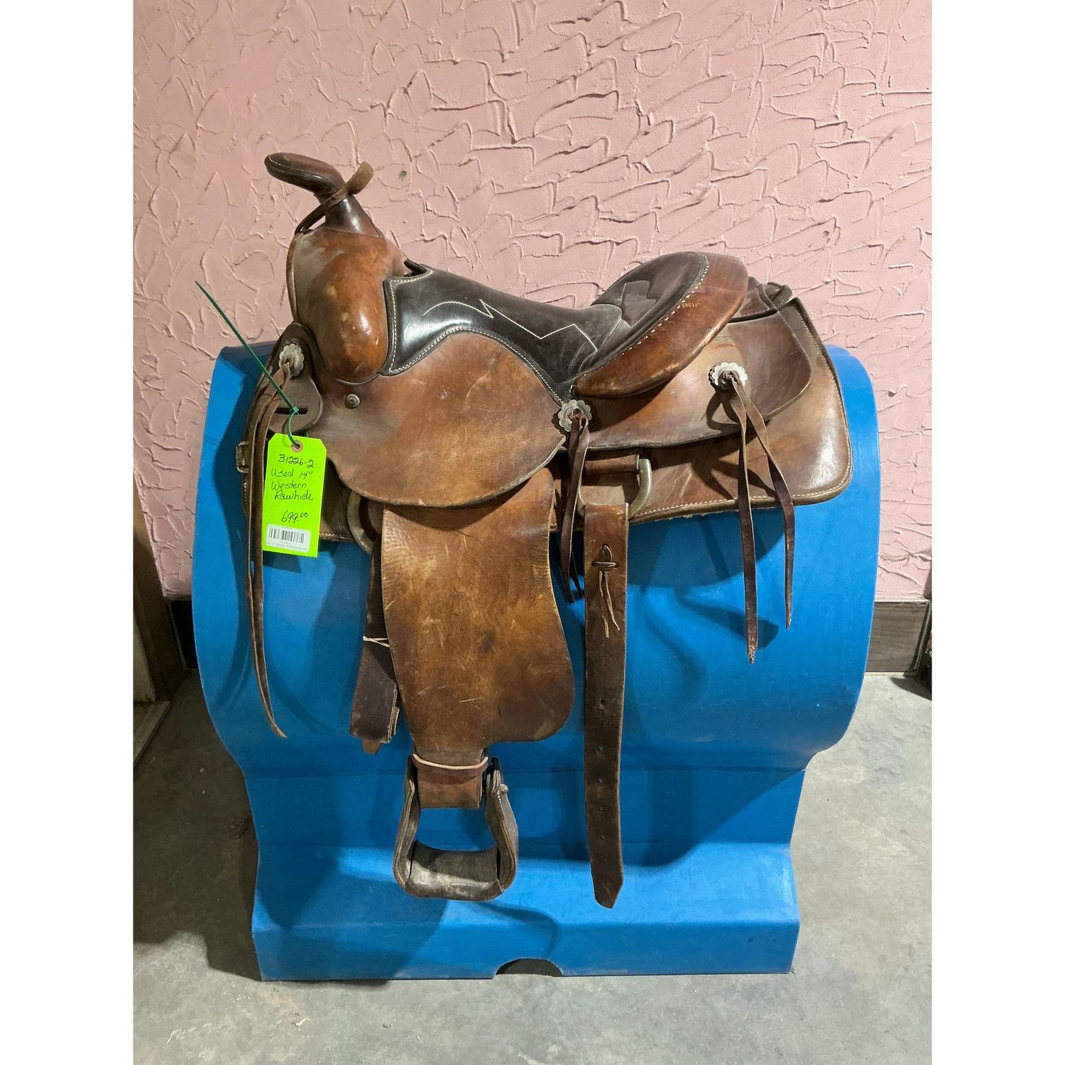 Used 14” Western Rawhide Saddle