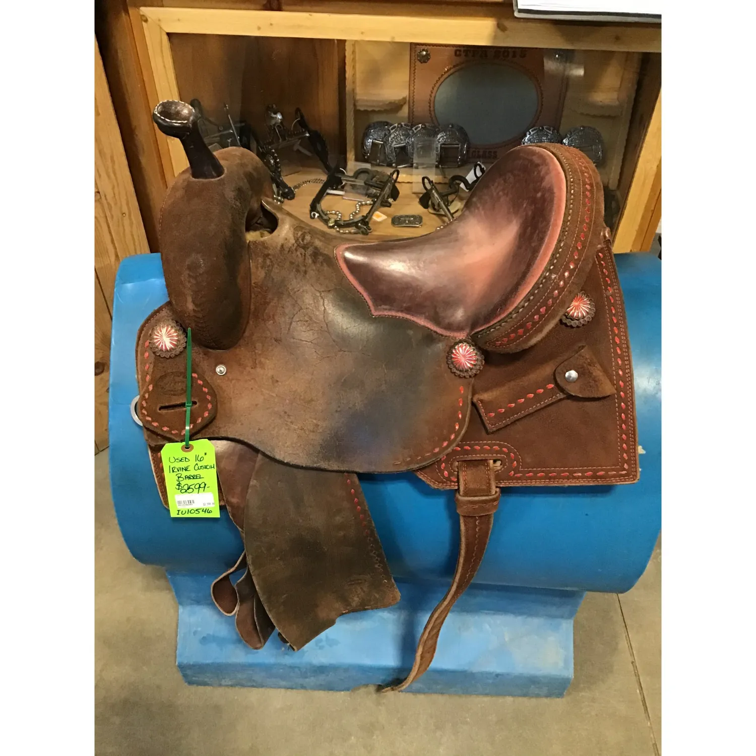 Used 16" Irvine Custom Barrel Saddle