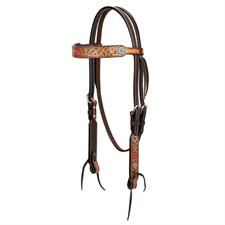 Weaver Floral Vine Browband Headstall