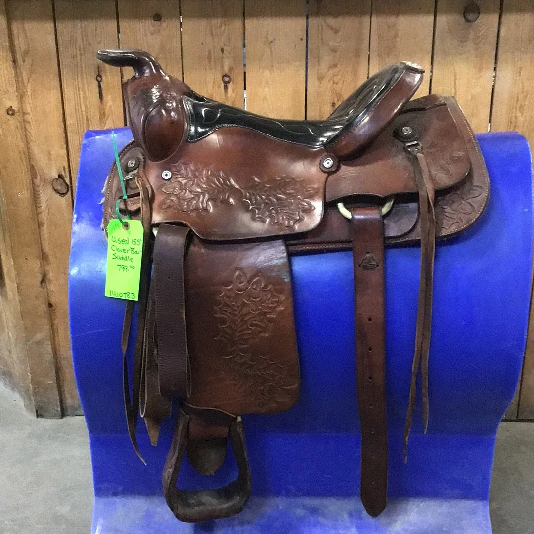 Used 15.5” Cloverbar Saddle