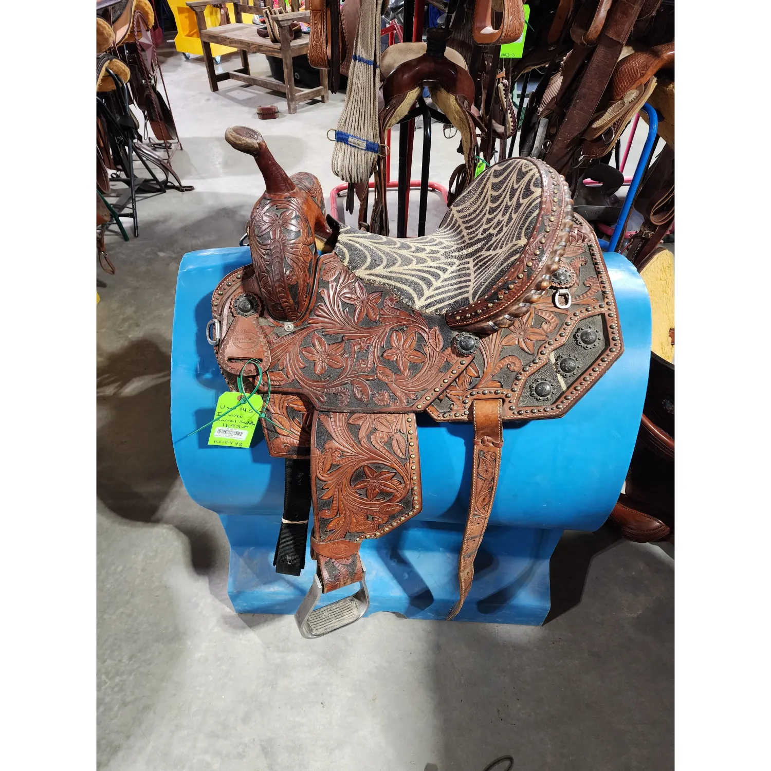 Used Irvine 14" Barrel Saddle-3