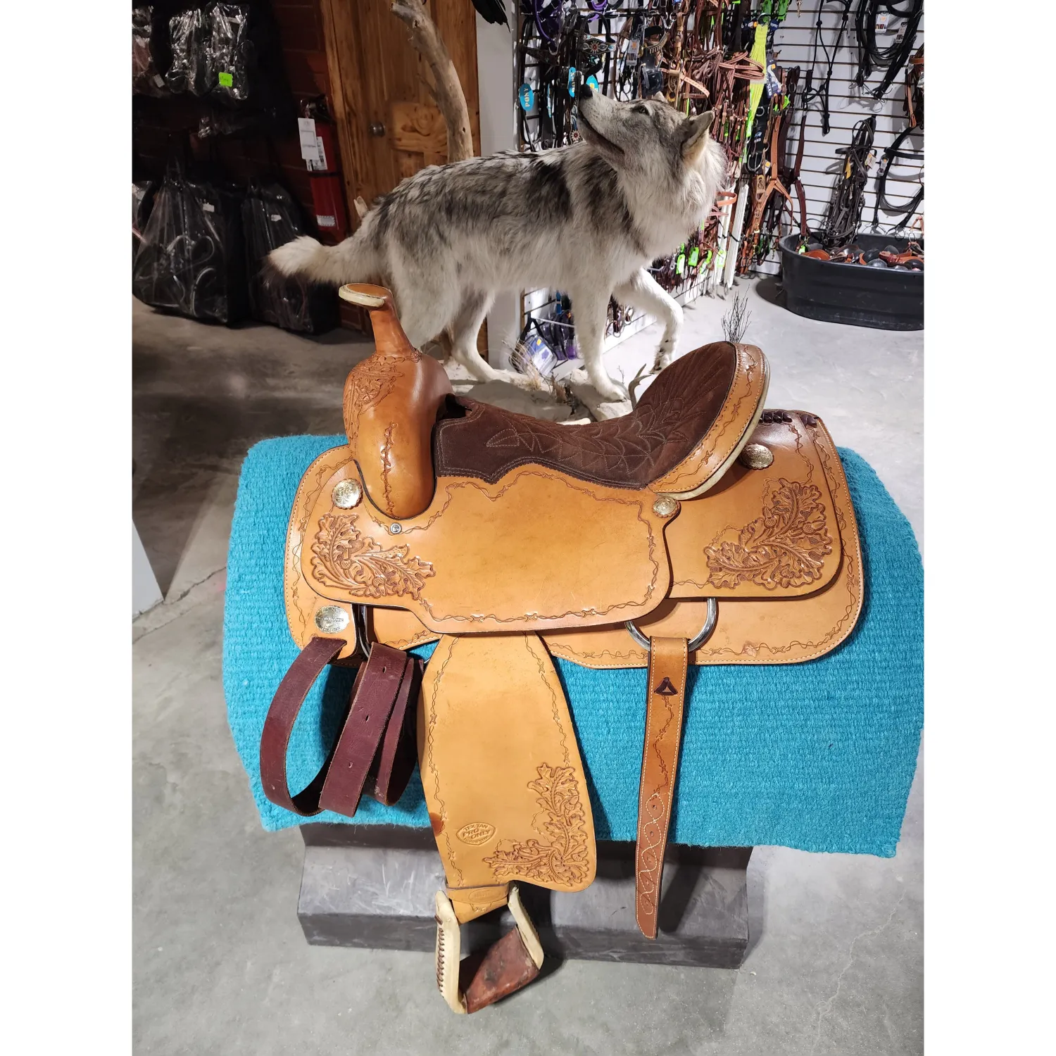 USED Tex-Tan "15.5 Roper Saddle