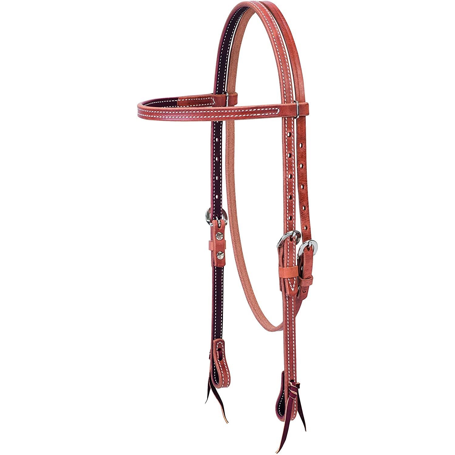 Weaver Leather Doubled and Stitched Browband Headstall 5/8"