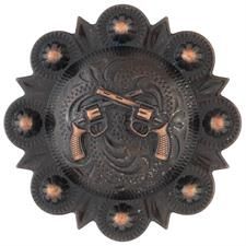 Weaver Leather Gun Berry Concho 1 1/2" Black Copper
