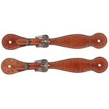 Weaver Leather Diamond Bar Ladies Spur Strap - Russet