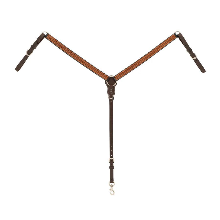 Weaver Leather Floret Tooled Straight Breast Collar