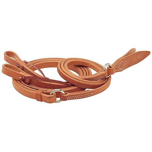 Weaver Leather Harness Leather Romal Reins 5/8" x 8' - Russet