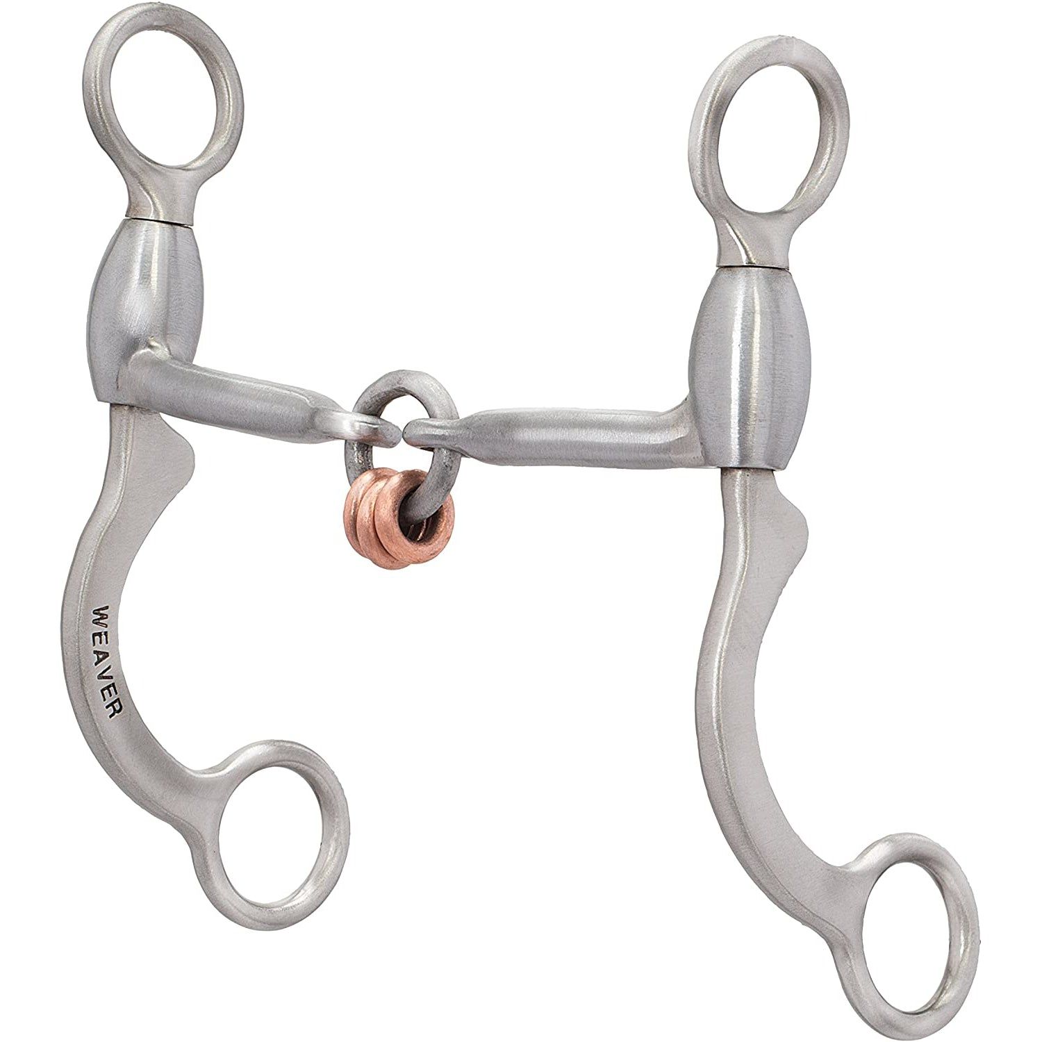 Weaver Leather Pro Series 5" Bit Sweet Iron 3-Piece Lifesaver Mouth with Copper Rings
