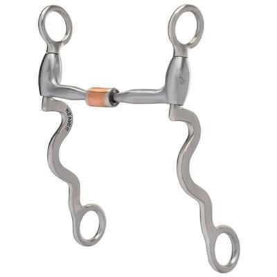 Weaver Leather Pro Series 5" Bit Sweet Iron Sightly Curved Mouth with Copper Roller