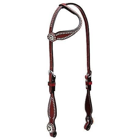 Weaver Leather Texas Star Flat Sliding Ear Headstall 5/8"