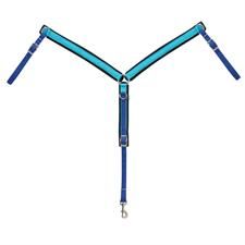 Weaver Pony Size Mosaic Two-Tone Breast Collar - Turquoise/Dazzling Blue