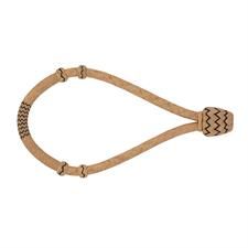 Weaver 1/2" Rawhide Bosal - Natural/Black Tracr
