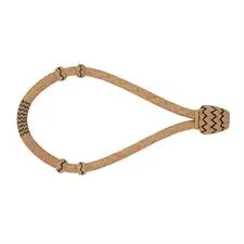 Weaver 1/4" Rawhide Bosal - Natural/Black Tracr