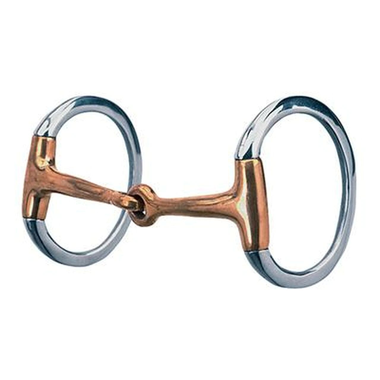 Weaver 4-1/2" Eggbutt Copper Plated Snaffle Bit