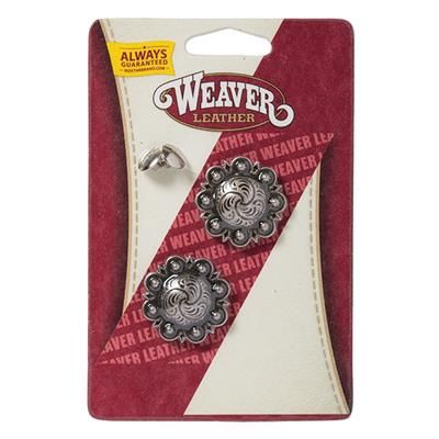 Weaver Leather 11/4" Antique Silver Berry Concho With Post