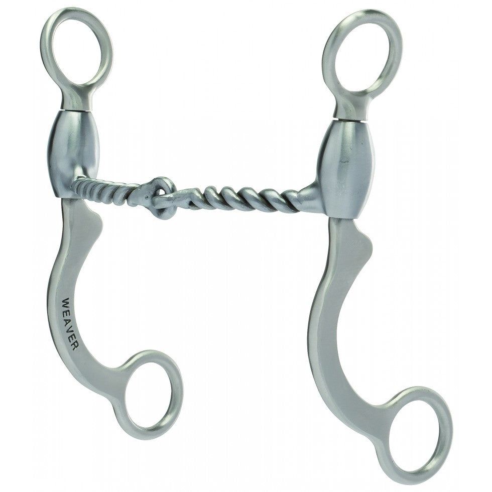 Weaver Leather 5" Short Shank Horse Bit Sweet Iron Twisted Snaffle Mouth Stainless Steel