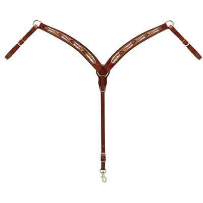 Weaver Leather Coco Feather Centered Breast Collar