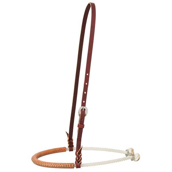 Weaver Leather Covered Single Rope Noseband - Russet