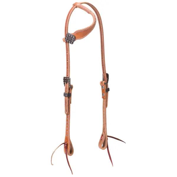 Weaver Leather Rambler Sliding Ear Headstall - Russet