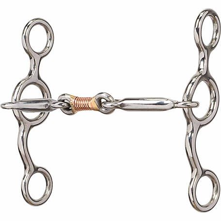 Weaver 5" Jr Cowhorse Copper Wire Wrapped Dogbone Bit
