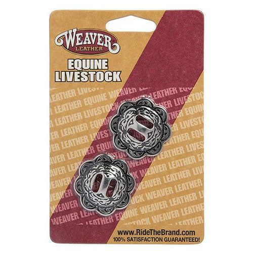 Weaver Leather Horse Shoe Brand Conchos with Slots - 77-4045
