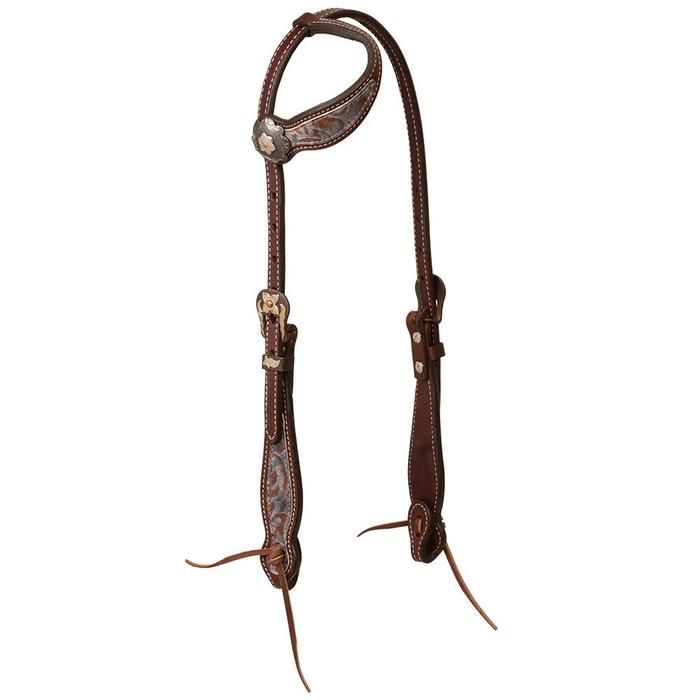 Weaver Leather Patina Rose Sliding Ear Headstall