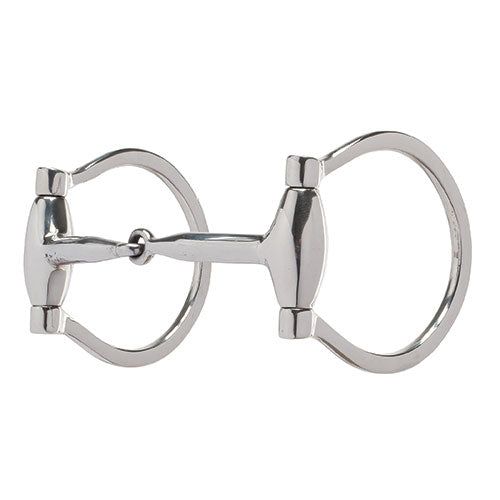 Weaver Leather Pro Series 5" Offset Dee Bit Sweet Iron Snaffle Mouth with Copper Inlay