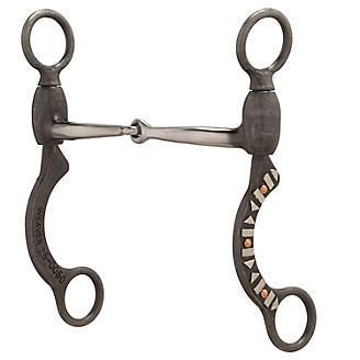 Weaver Leather Pro Series 5" Short Shank Bit Sweet Iron Snaffle Mouth with Copper Inlay